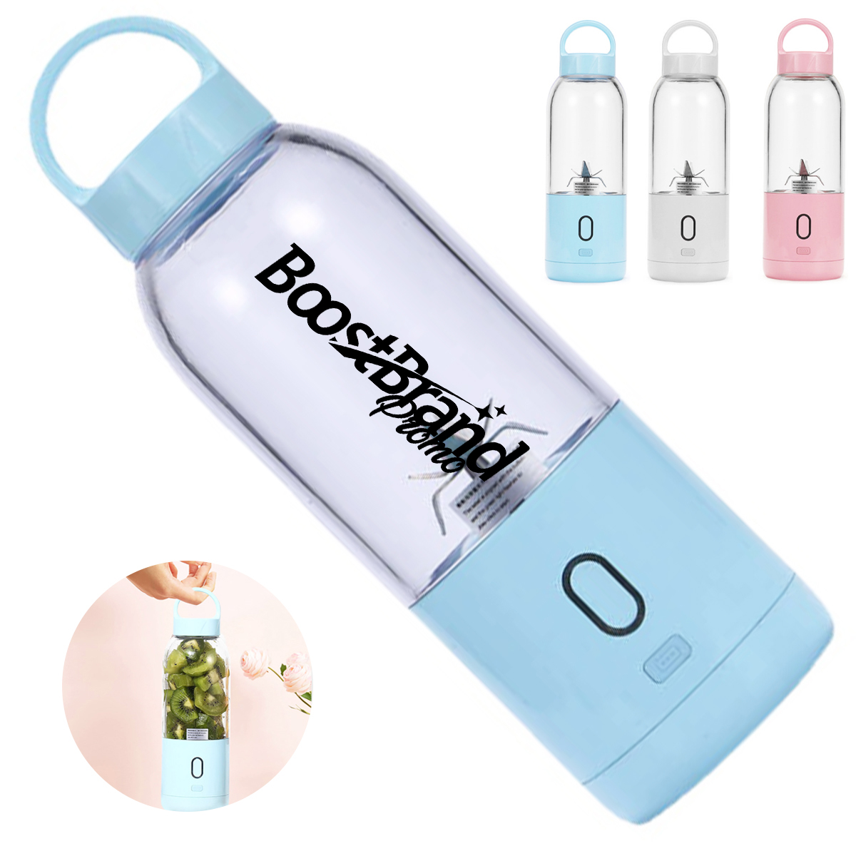 Portable Personal Blender USB Rechargeable Bottle