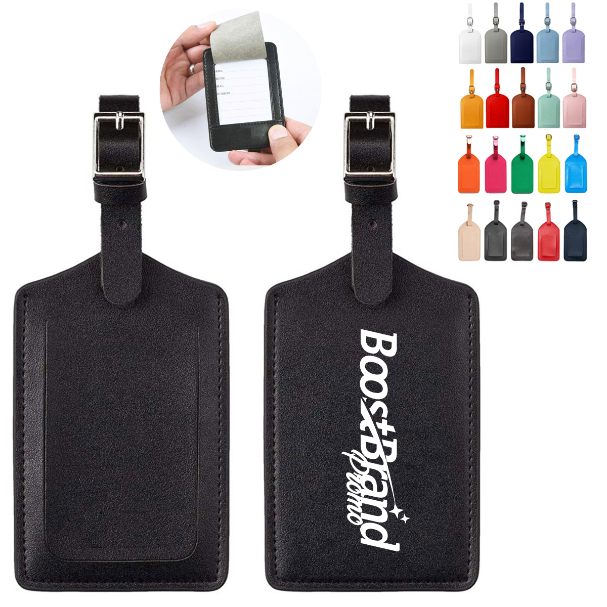 Durable Luggage Tag with Identification Window