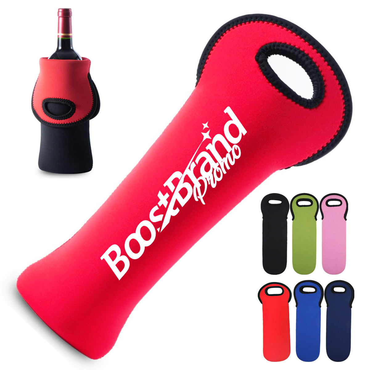 Insulated Neoprene Wine Bottle Carrier Sleeve