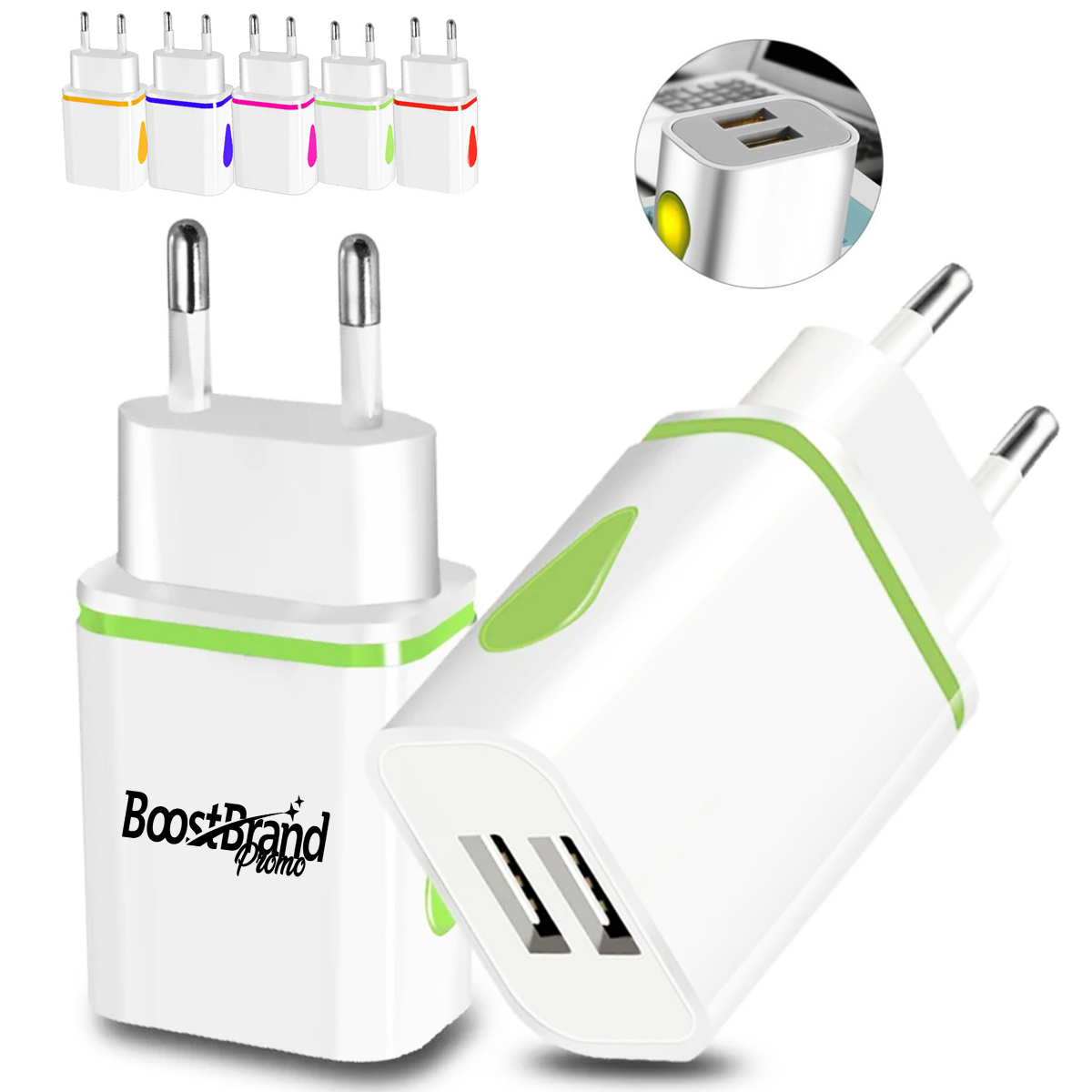 Compact USB Wall Charger Power Adapter