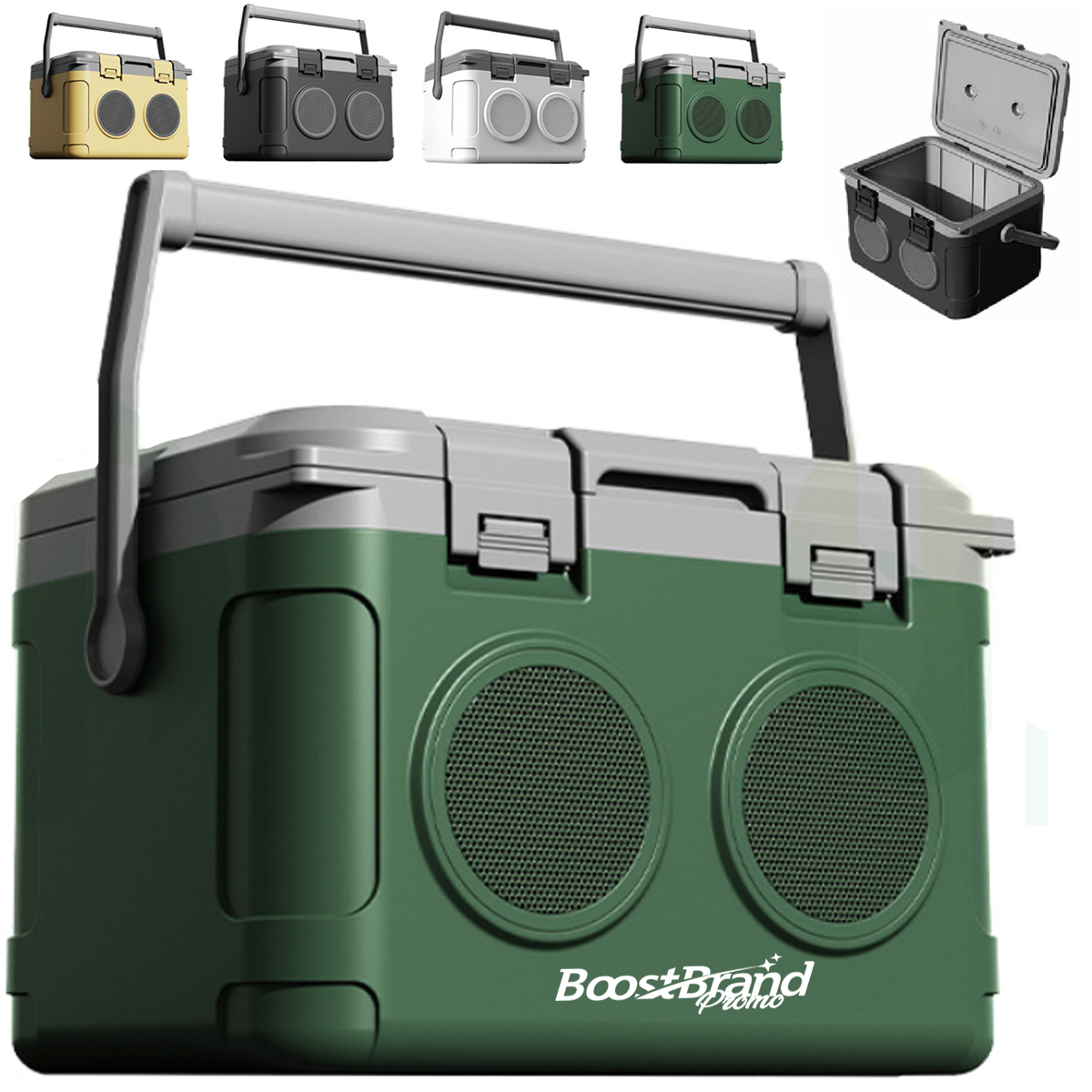 Portable Cooler with Integrated Bluetooth Speakers