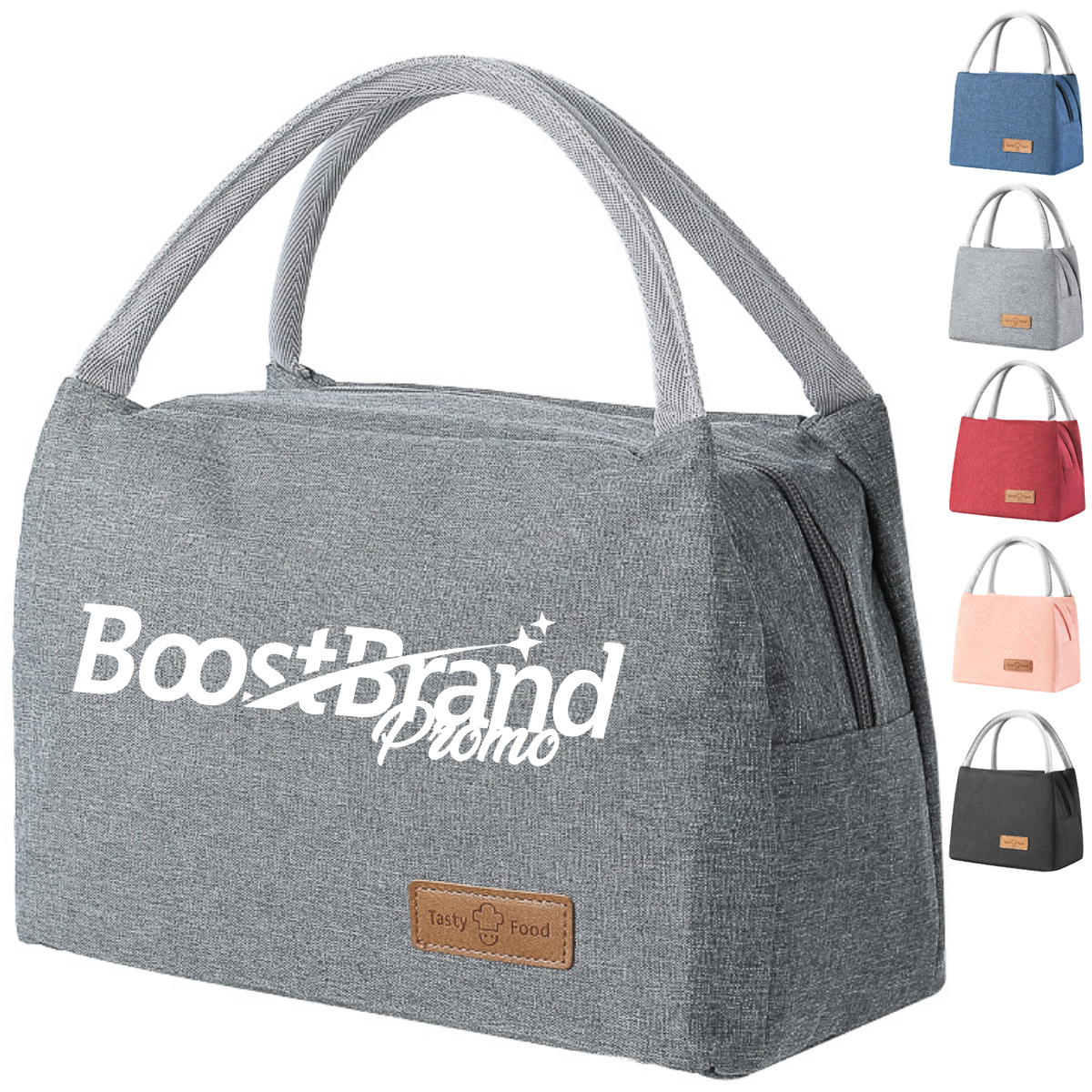 15L Insulated Fabric Lunch Bag Tote for Meals & Snacks