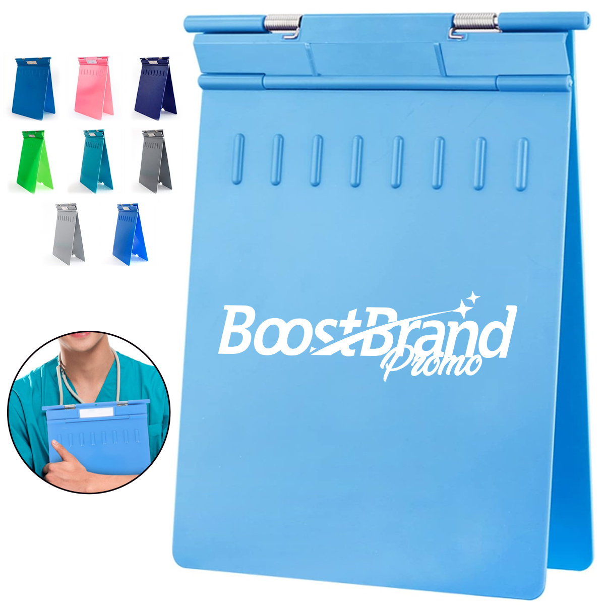 Foldable Clipboard with Storage for Documents