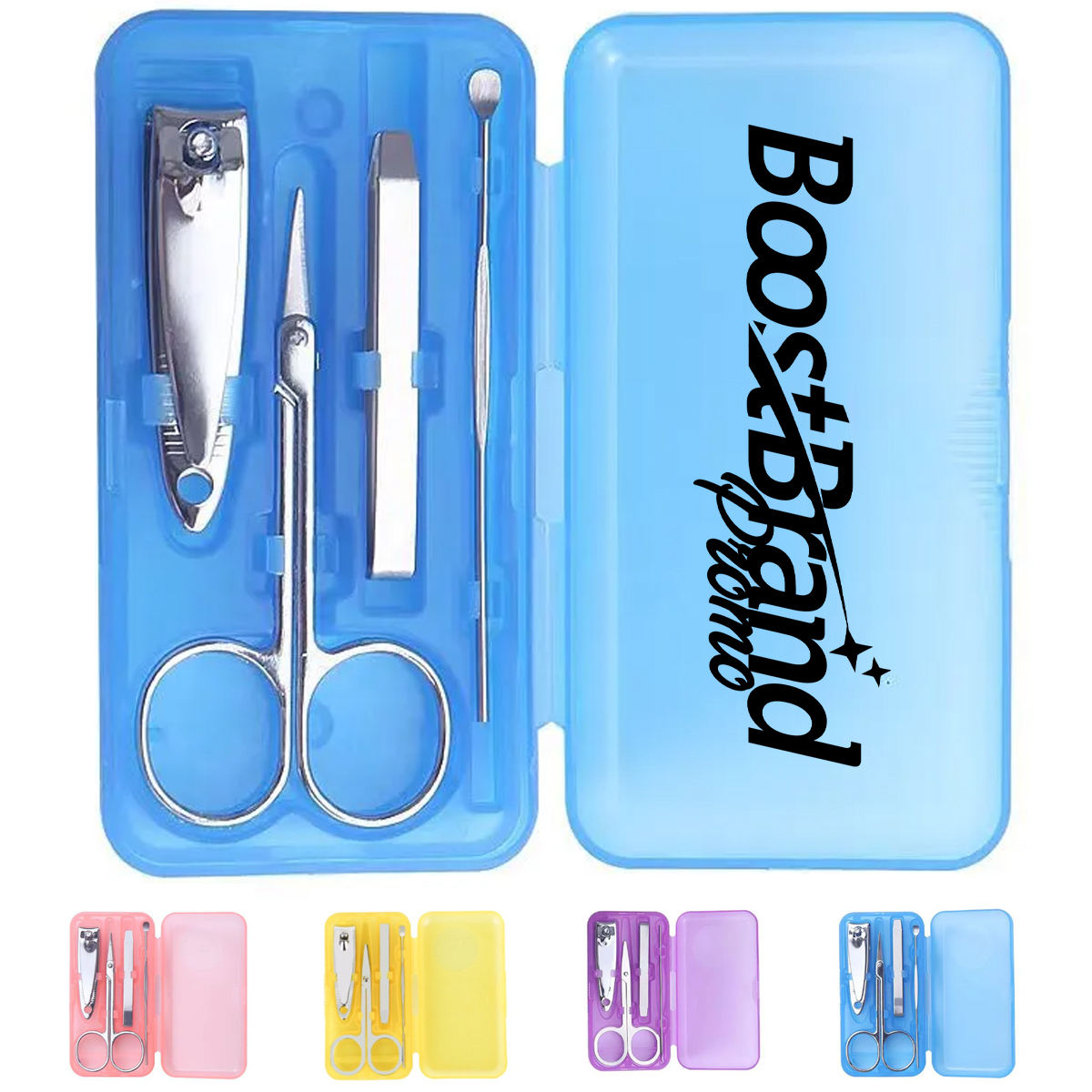 Mini Travel Manicure Set in Translucent Case