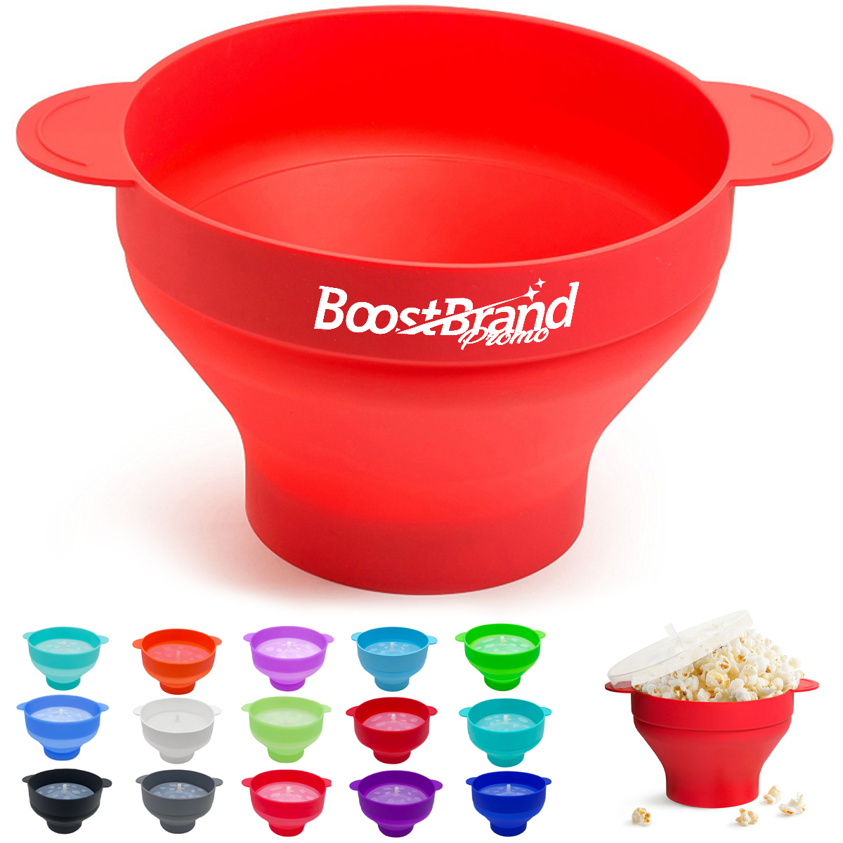 Collapsible Silicone Popcorn Maker Bowl