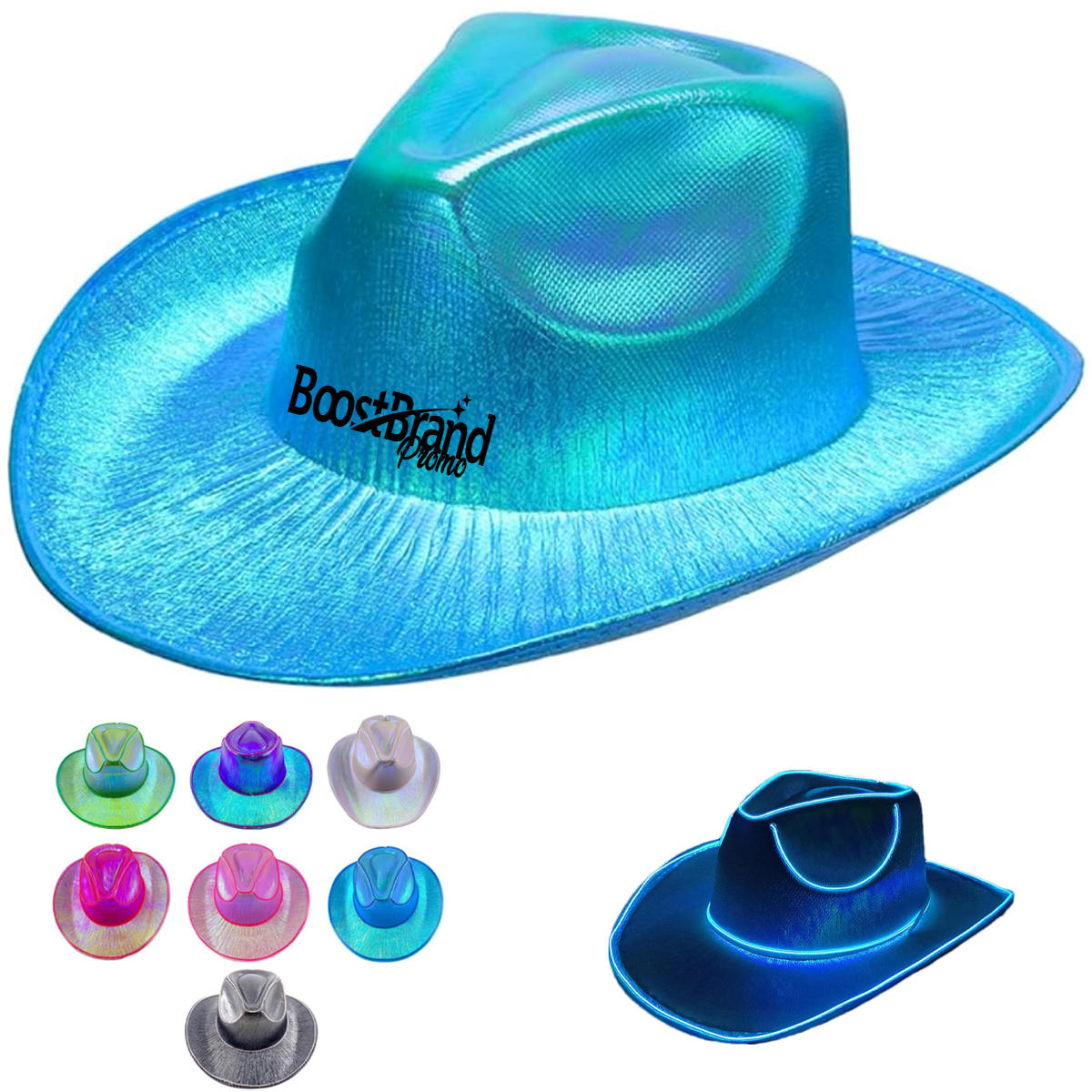 LED Light Up Cowboy Hat