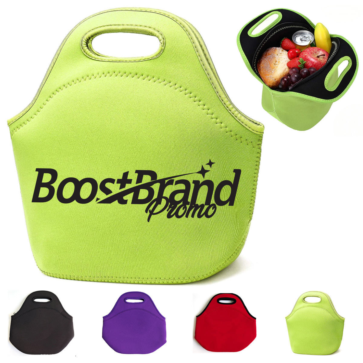 Neoprene Insulated Lunch Tote Bag with Handle
