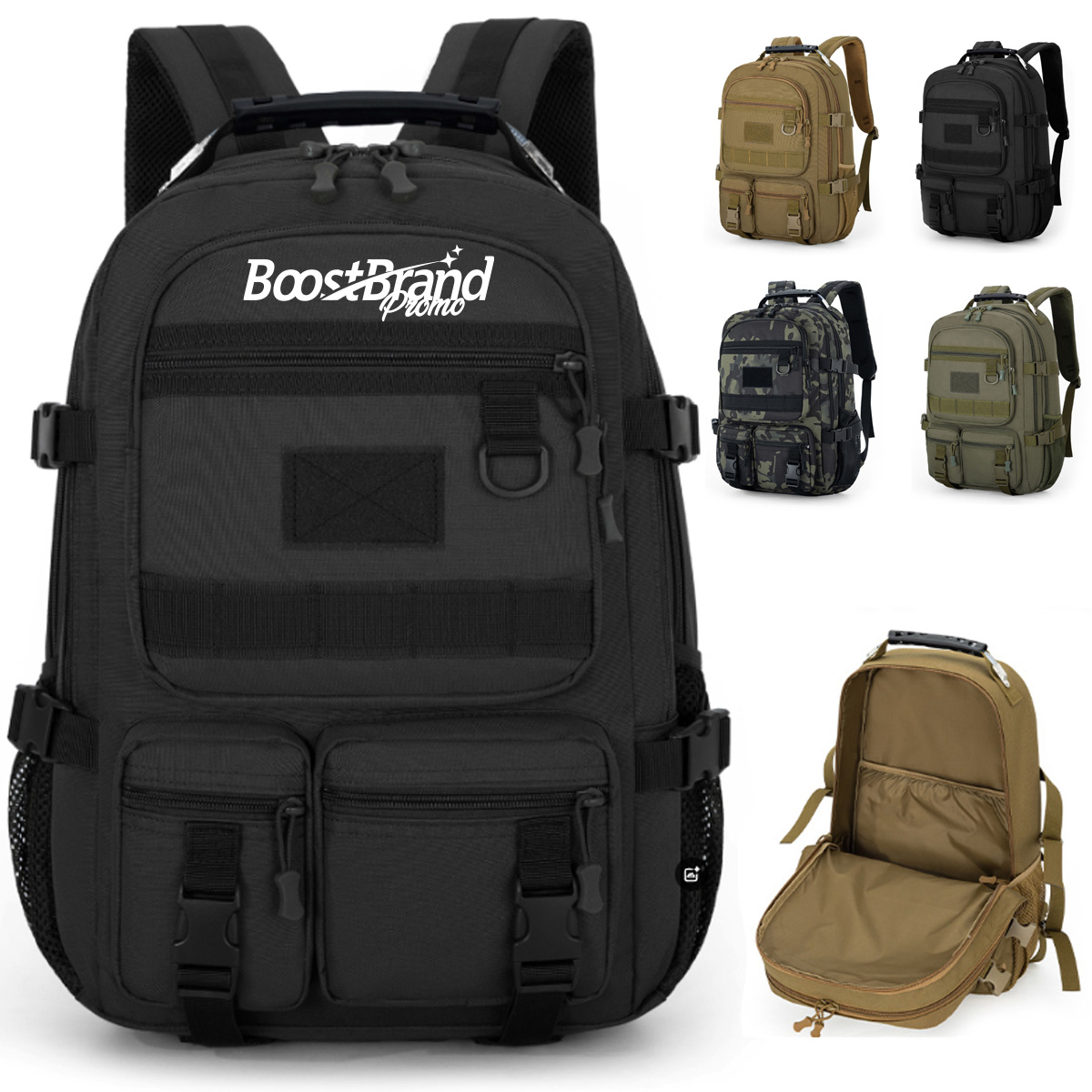 Heavy-Duty Tactical Backpack with MOLLE System