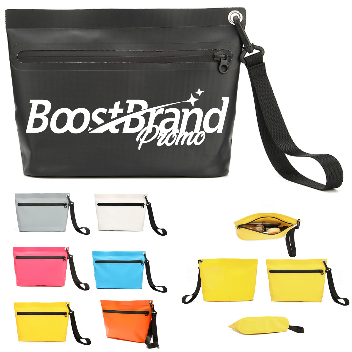 Waterproof Casual Wristlet Bag with Zipper Pocket