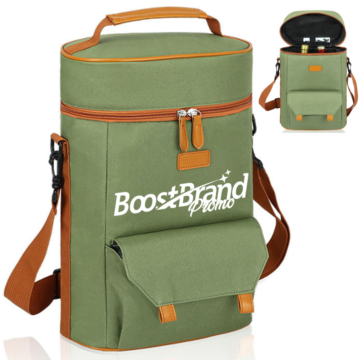 Insulated Wine Cooler Bag with Thermal Lining