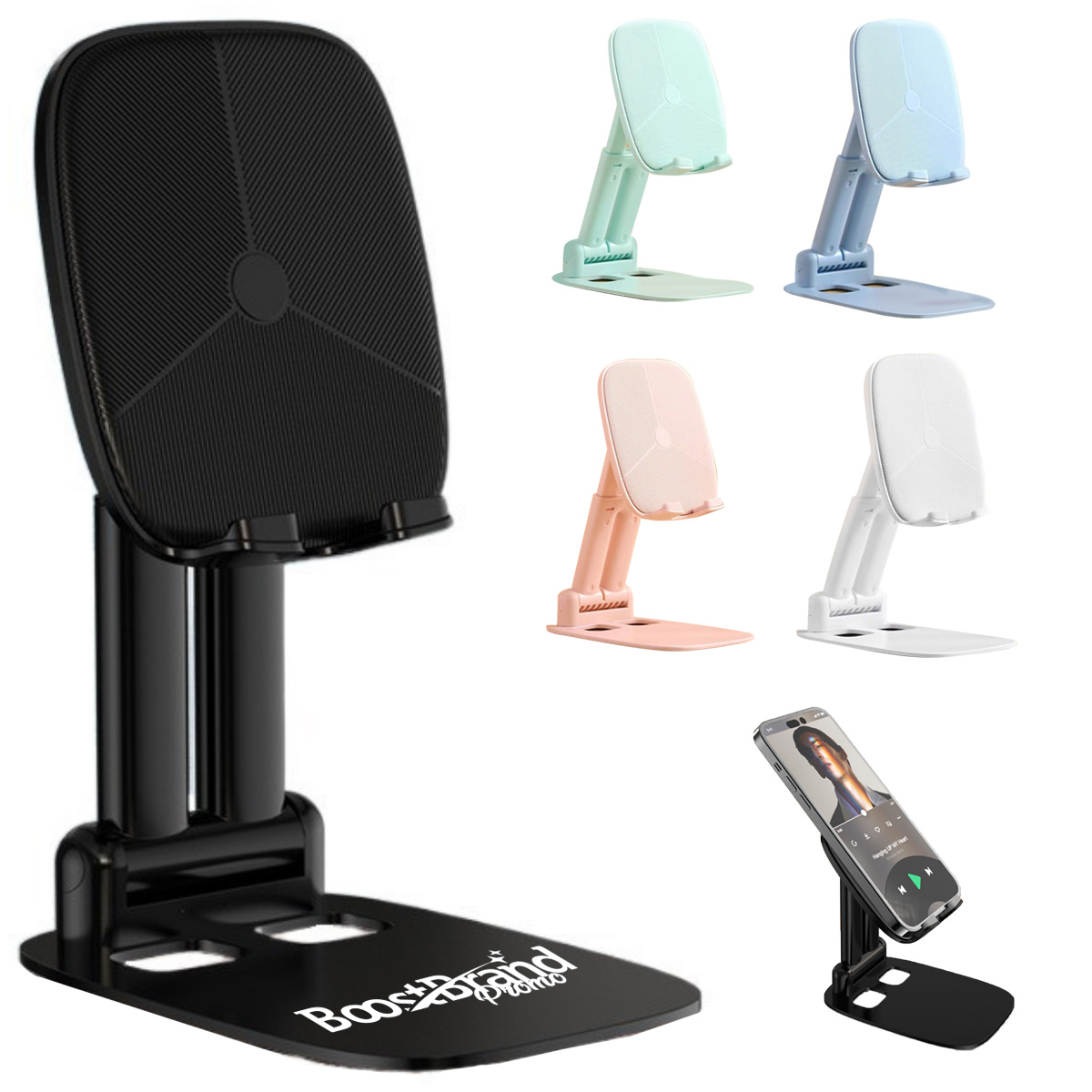 Adjustable Foldable Desktop Stand for Phone and Tablet