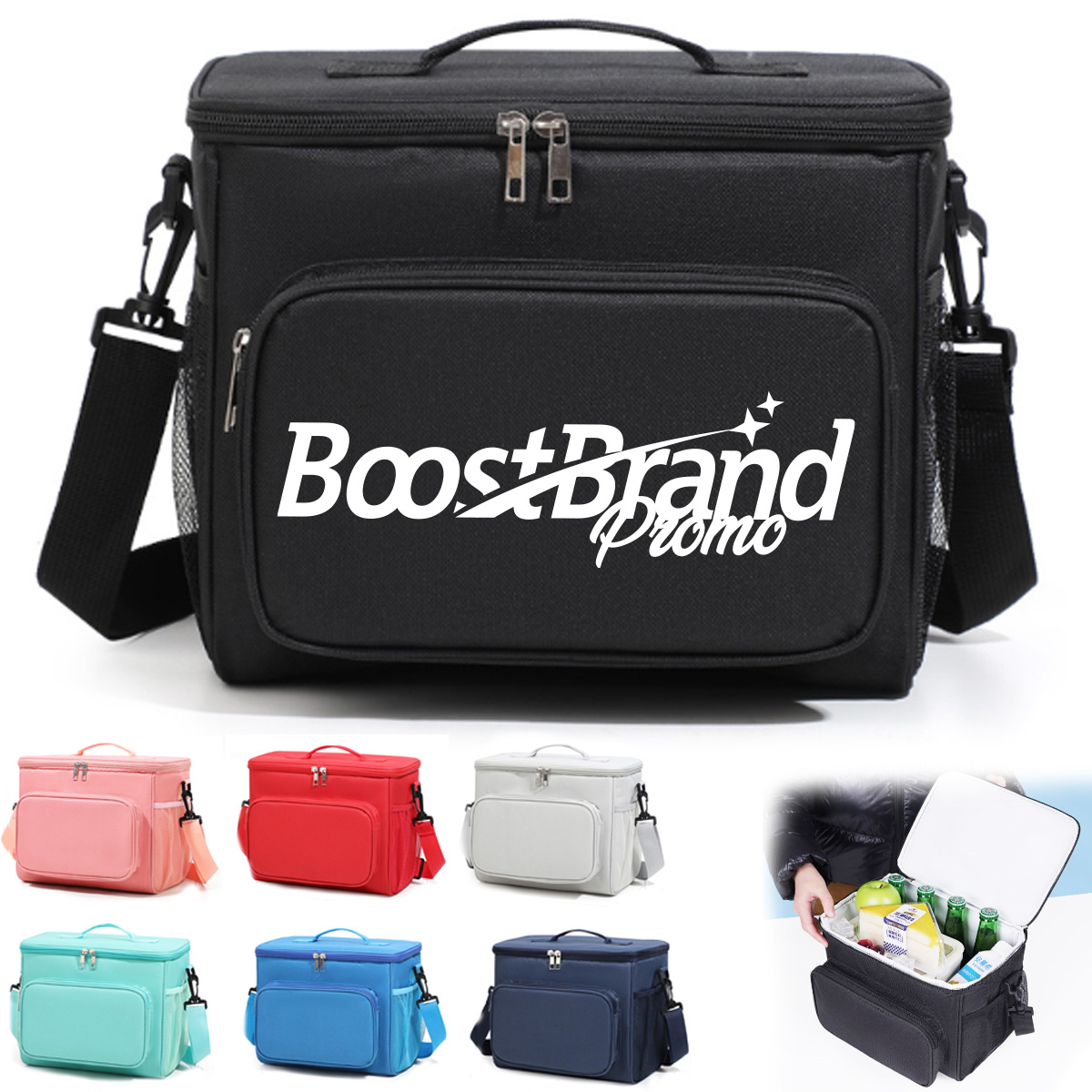 Large Capacity Oxford Cloth Insulated Lunch Box for Picnic