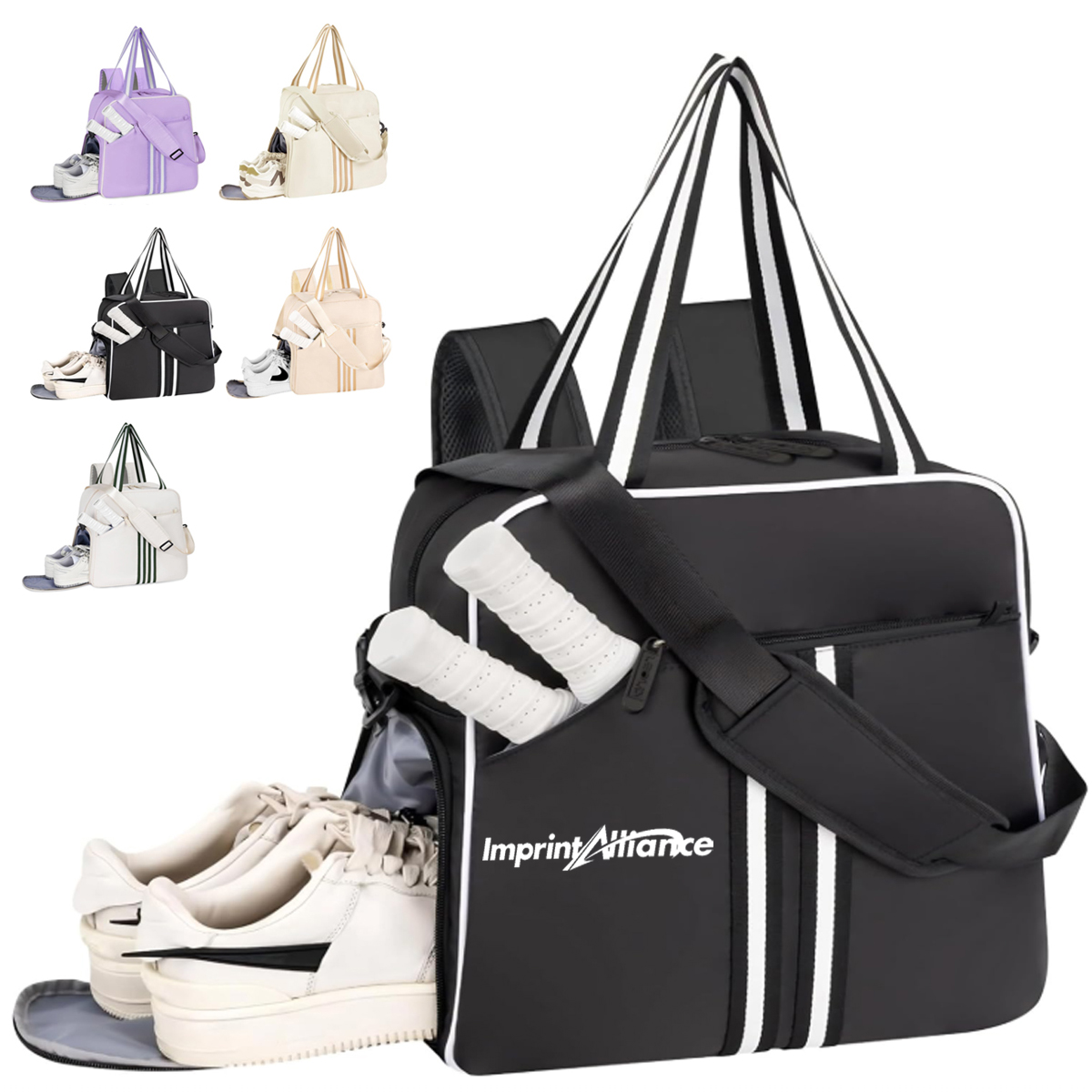 Large Sports Travel Duffel Bag with Shoe Compartment