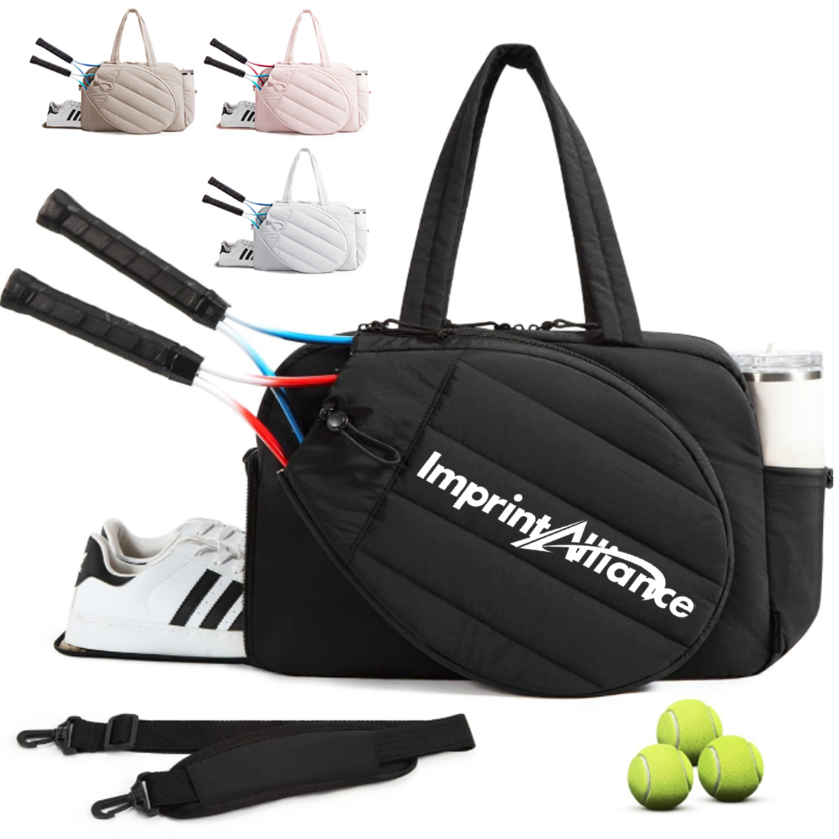 Professional Tennis Bag with Racket and Shoe Compartment