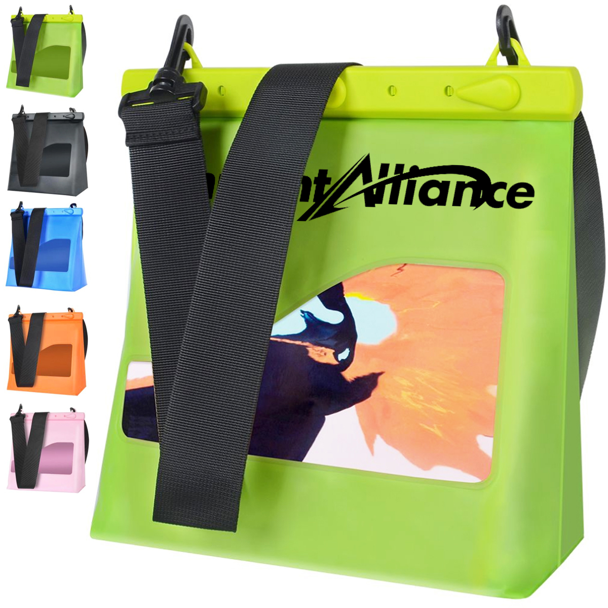 Waterproof Tote Shoulder Bag with Custom Print Area
