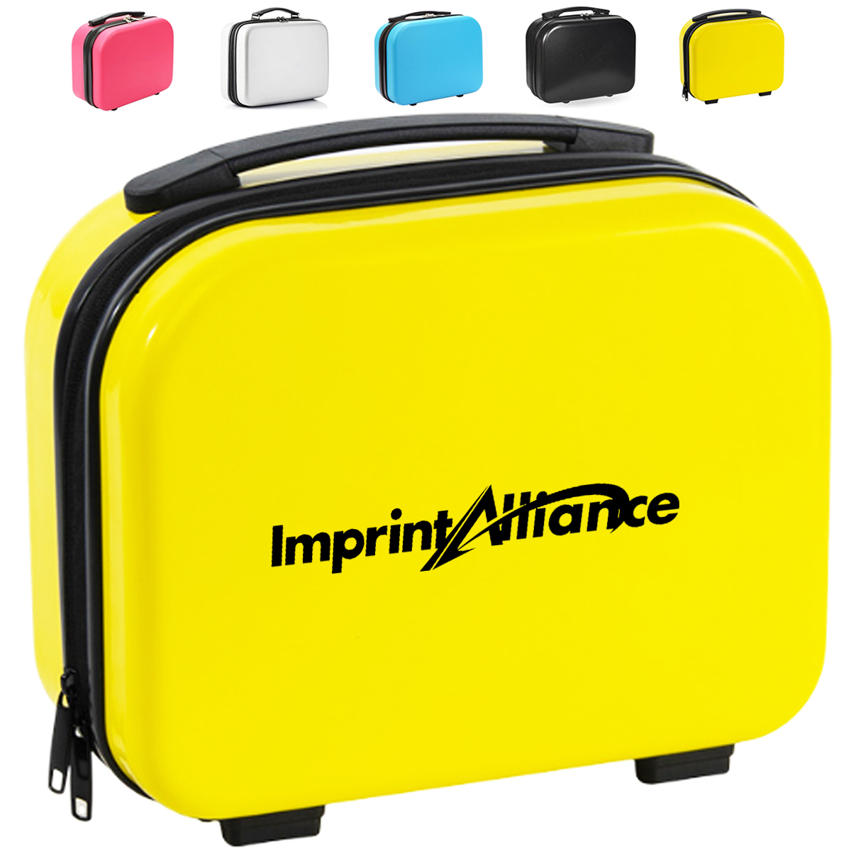 14 Inch Hard Shell Mini Cosmetic Travel Case with Handle