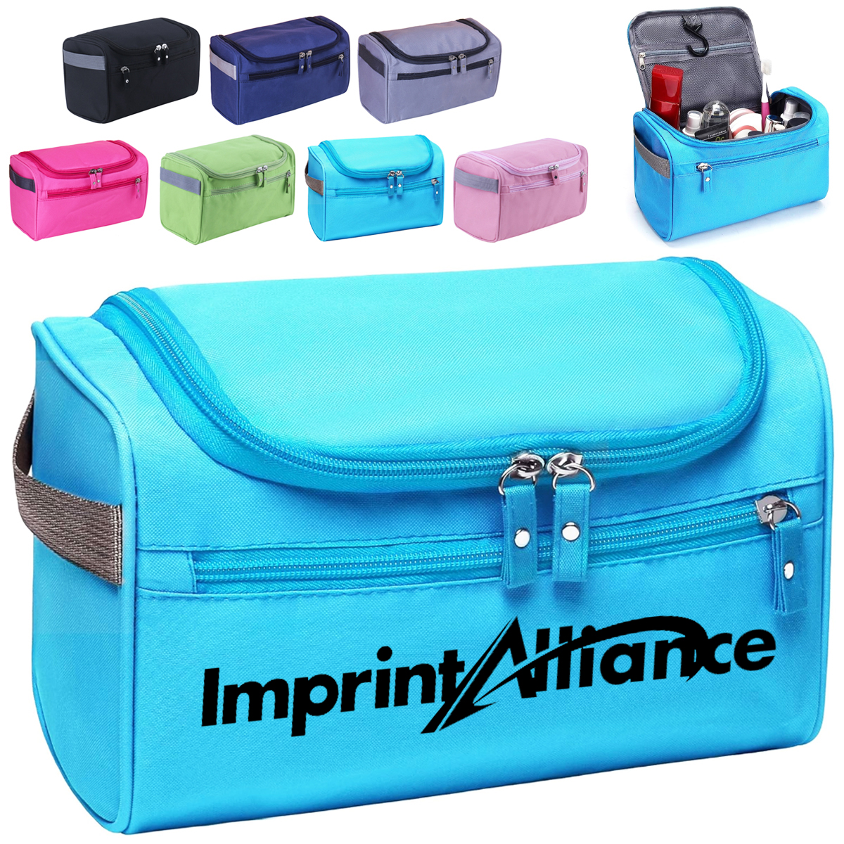 Waterproof Hanging Toiletry Bag for Men with Handle