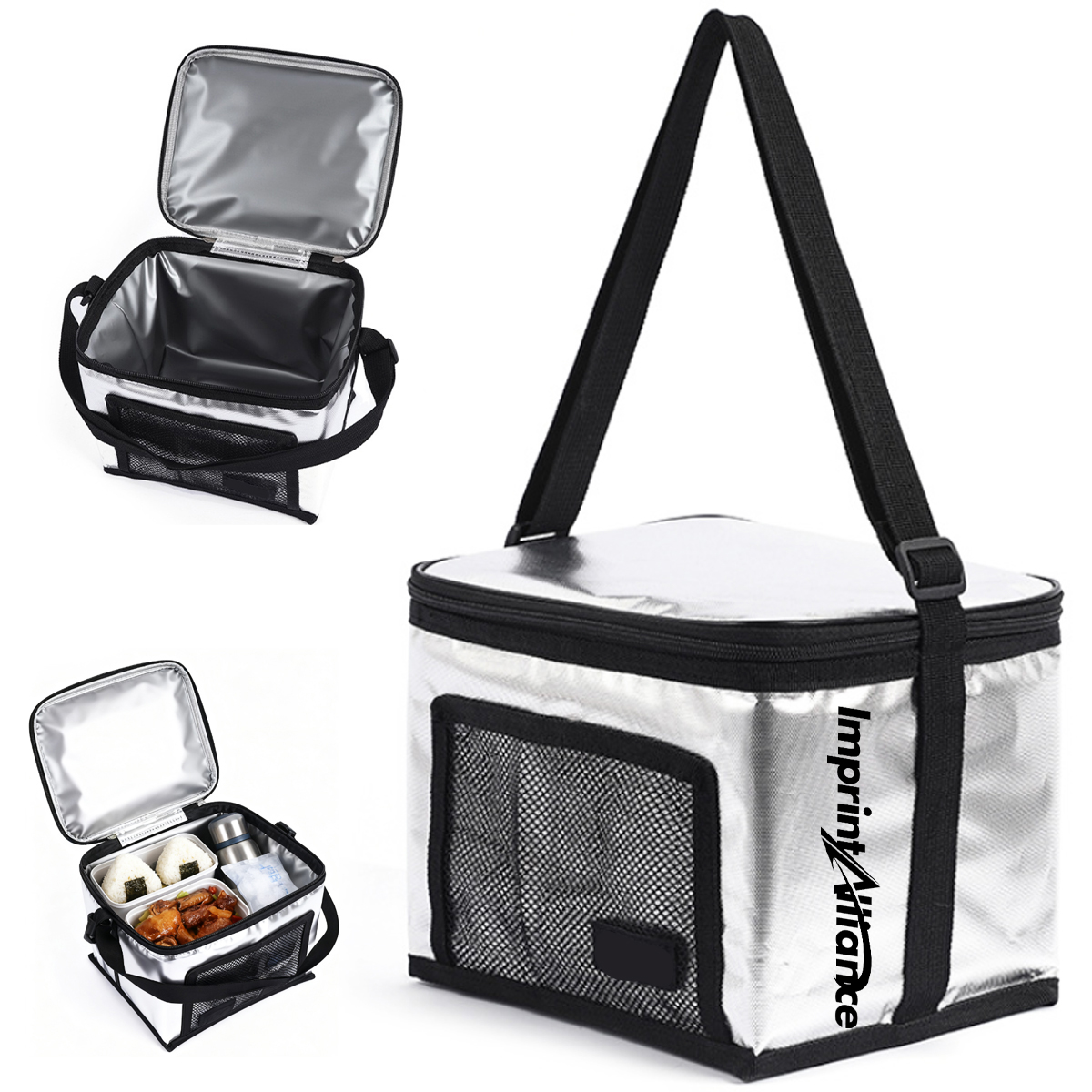 Portable Insulated Food Storage Bag with Shoulder Strap