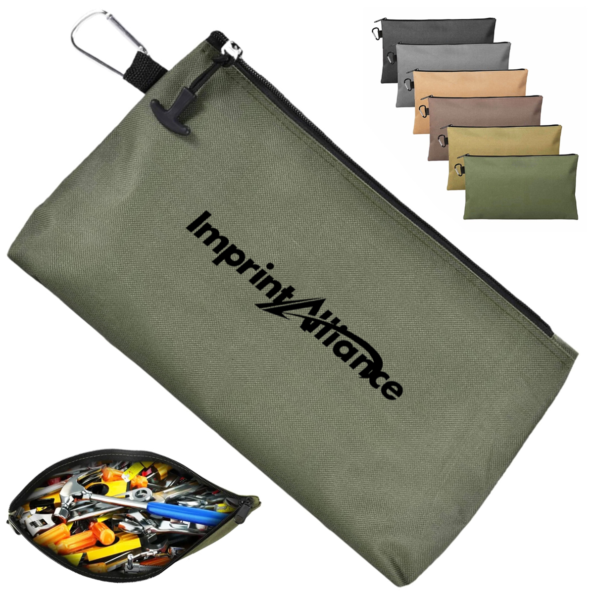 Heavy Duty Oxford Utility Tool Pouch Zipper Bag