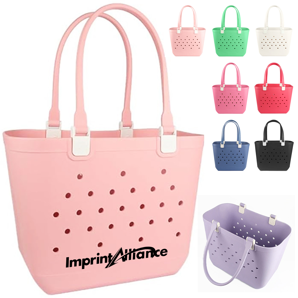 Large Waterproof EVA Perforated Rubber Beach Tote Bag