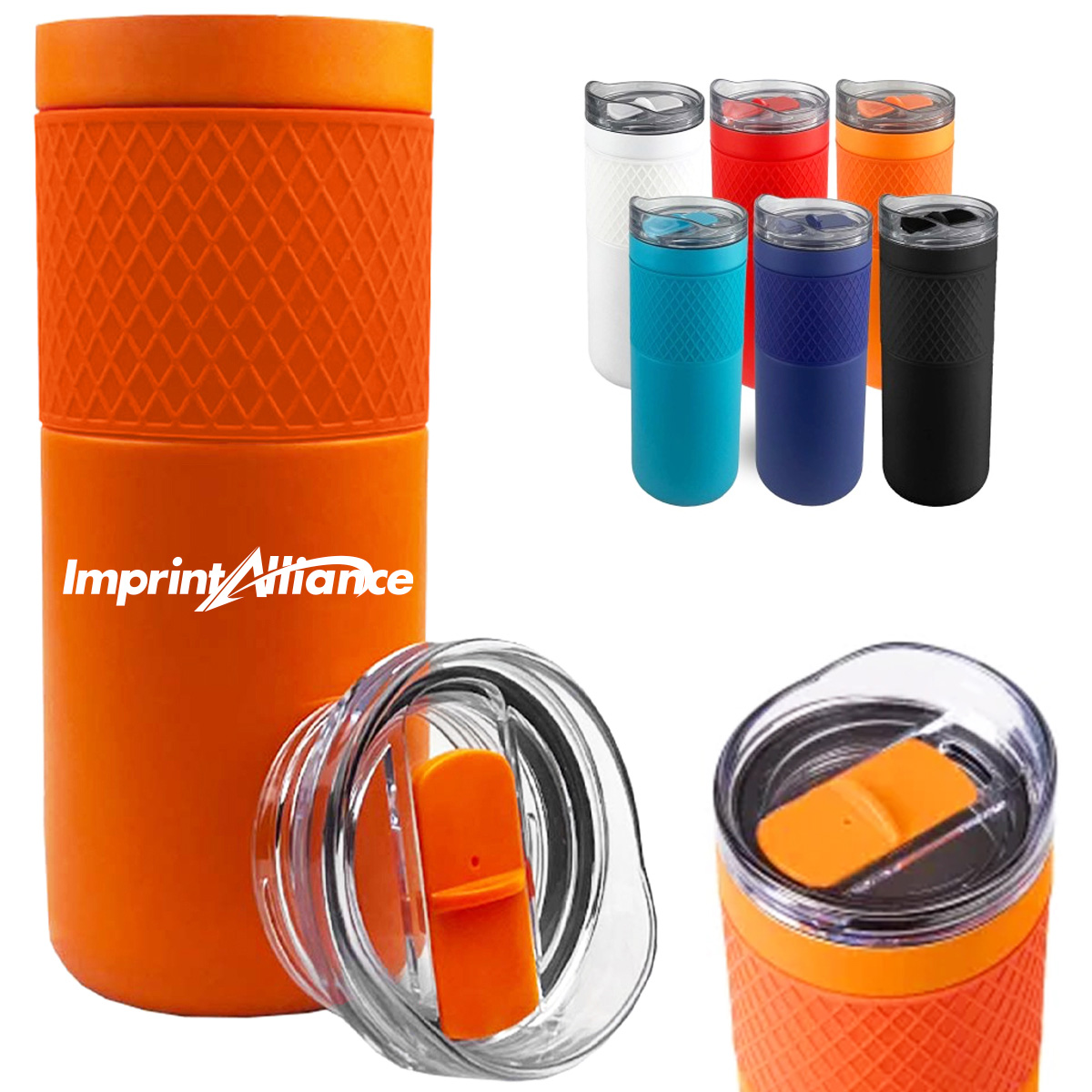 18 oz. Stainless Steel Tumbler with Lid and Custom Logo
