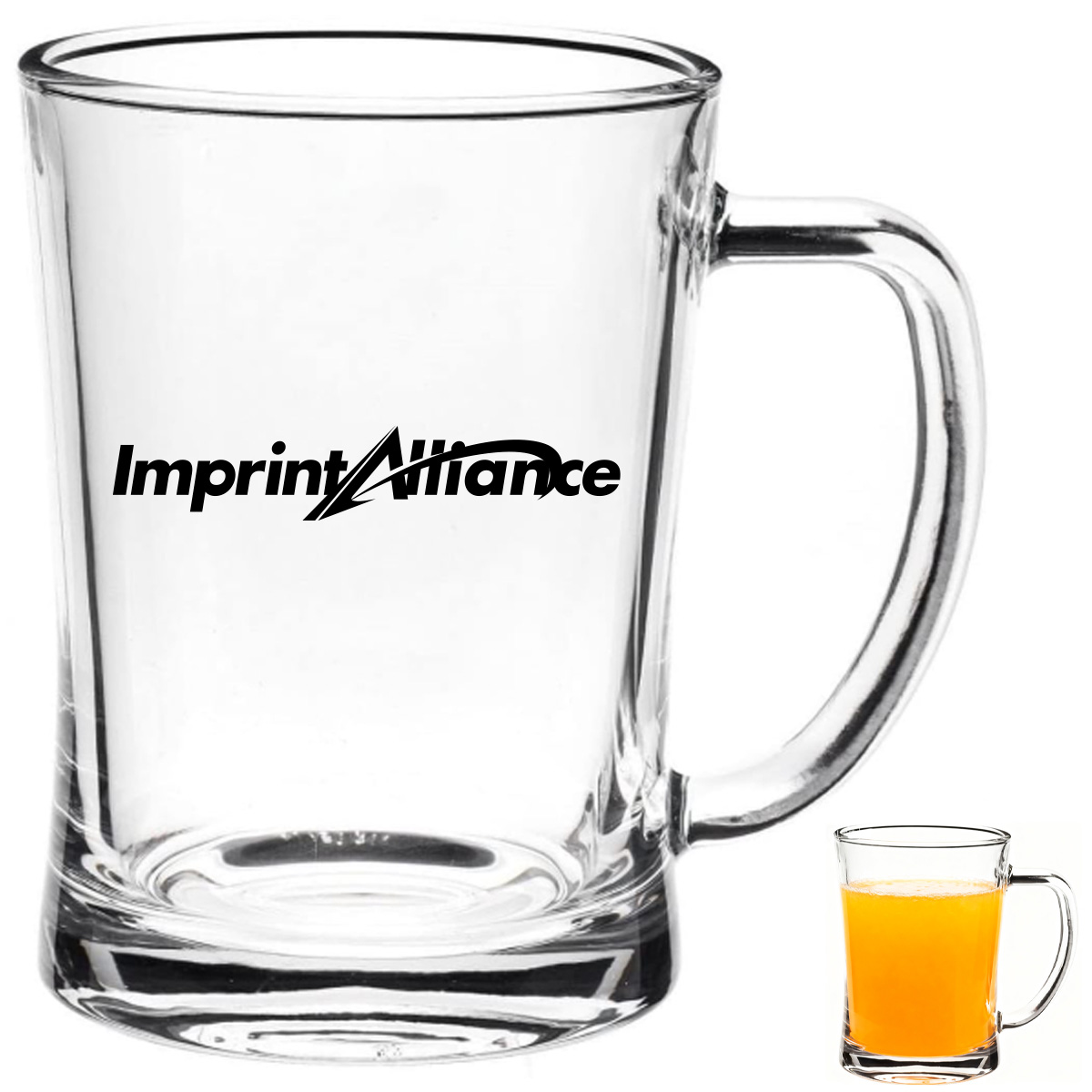 22 oz. Large Glass Beer Mug with Custom Logo