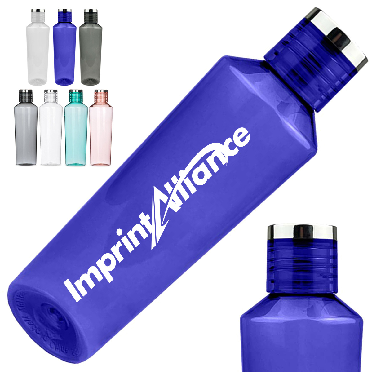 27 oz. Plastic Reusable Water Bottle with Screw Cap