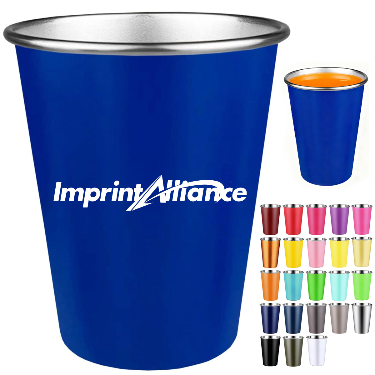 14 oz. Stainless Steel Tumbler Cup for Travel & Events