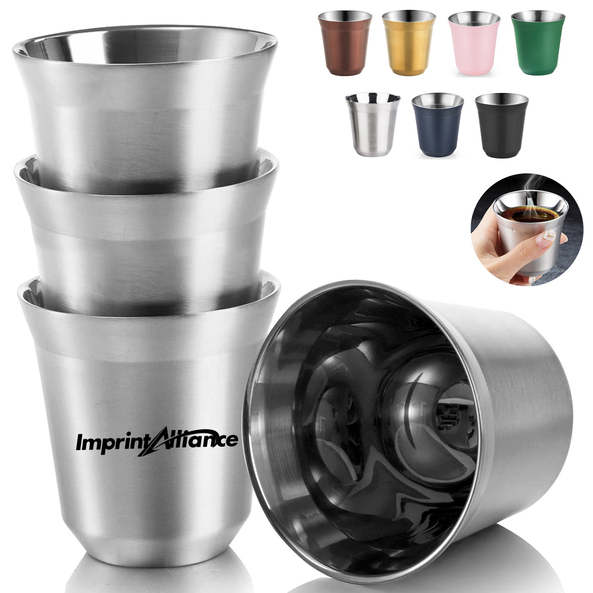 5.4 oz. Stainless Steel Cup for Travel, Camping, or Bar Use