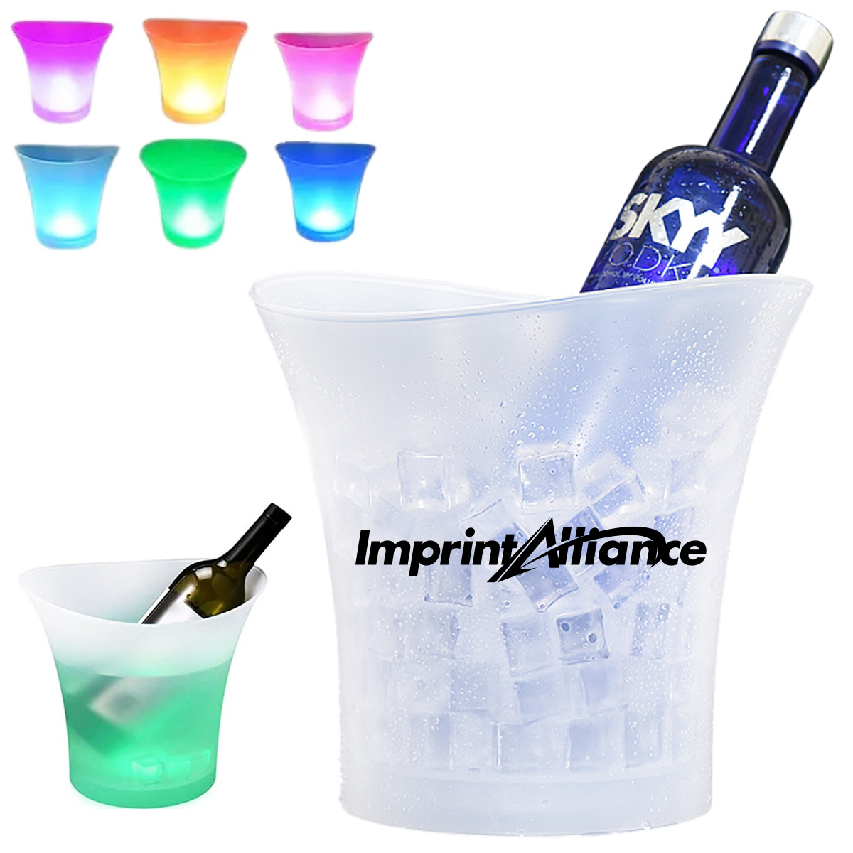 5L LED Light-Up Ice Bucket for Wine, Champagne & Party