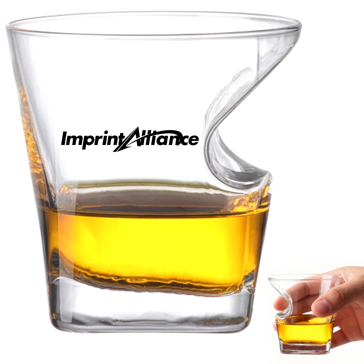 10 oz. Creative Wave Whiskey Glass for Bar & Gift