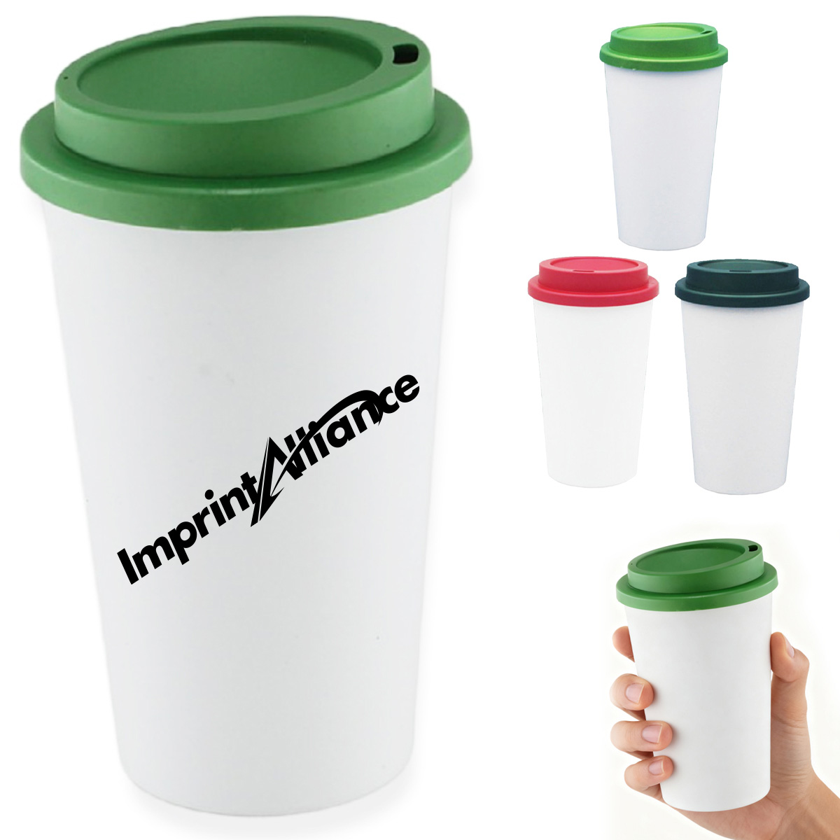 20oz Reusable PP Coffee Cup w/ PLA Lid Eco Single Tumbler