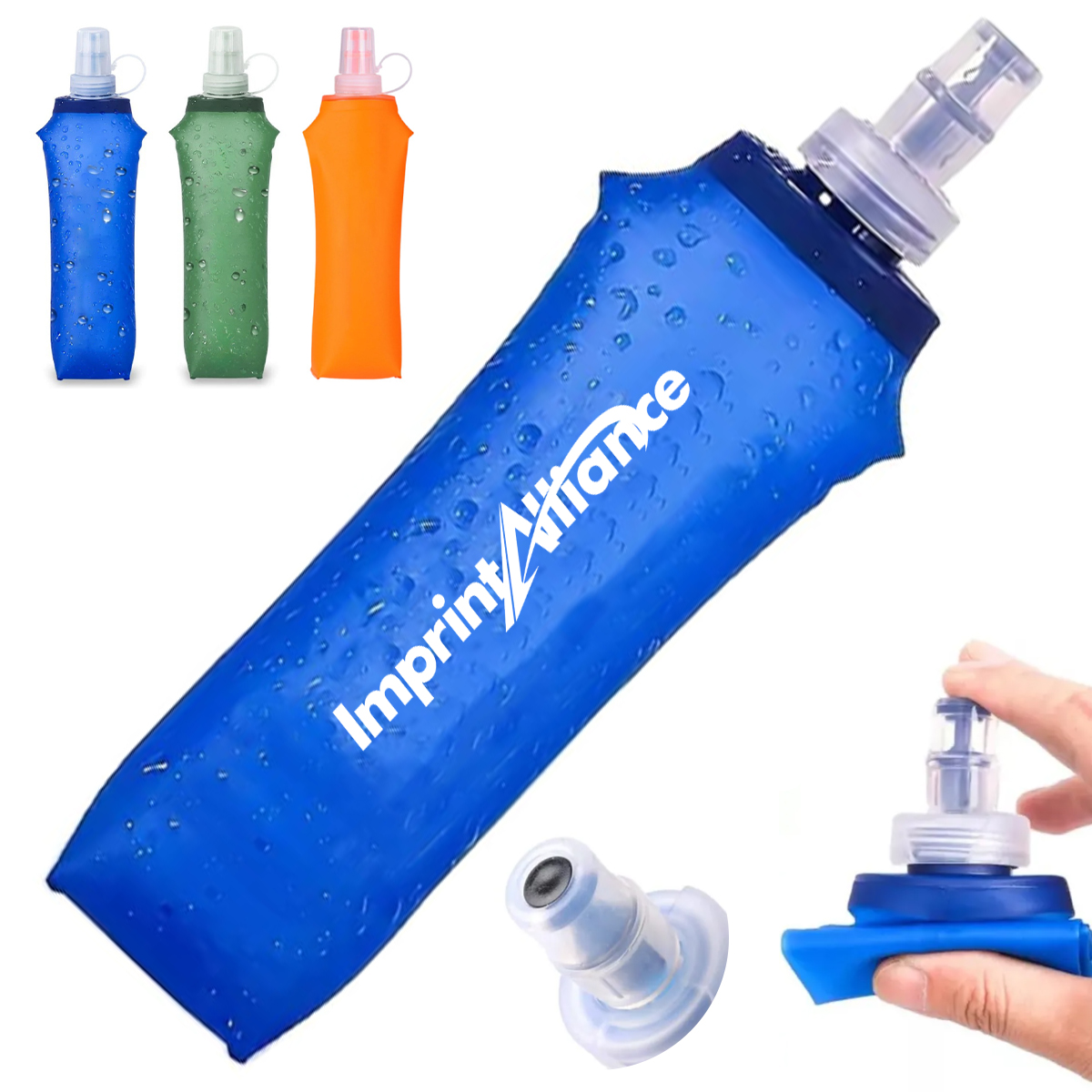 17oz. TPU Soft Water Bottle Collapsible Hydration Flask