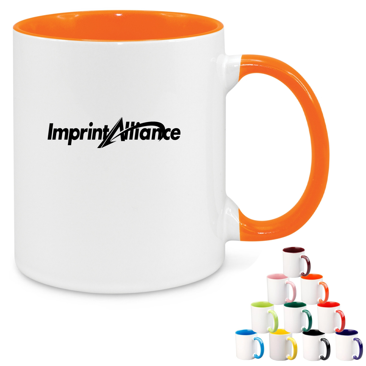 13oz. Two Tone Ceramic Mug for Custom Branding
