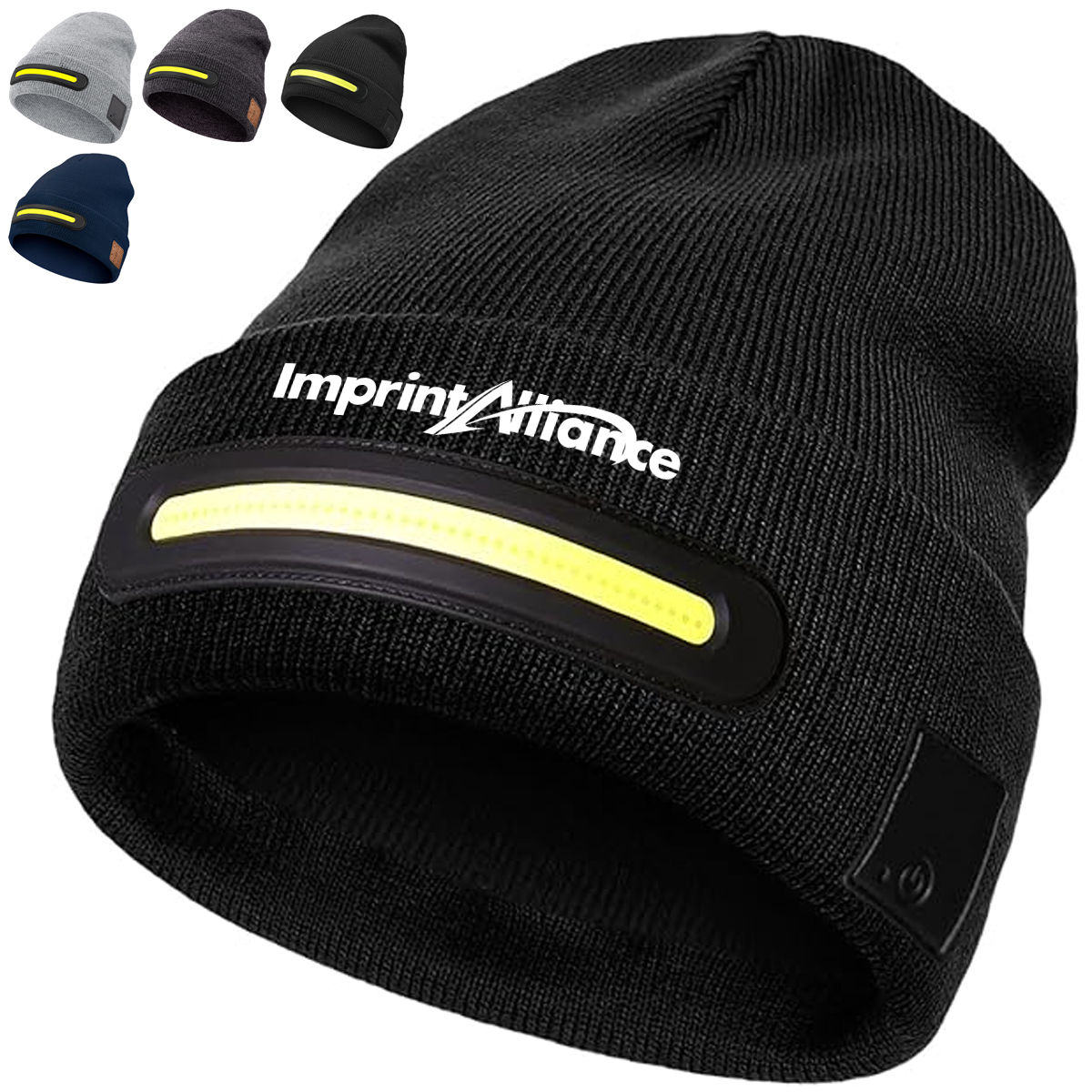 LED Bluetooth Beanie with Rechargeable Light and Music