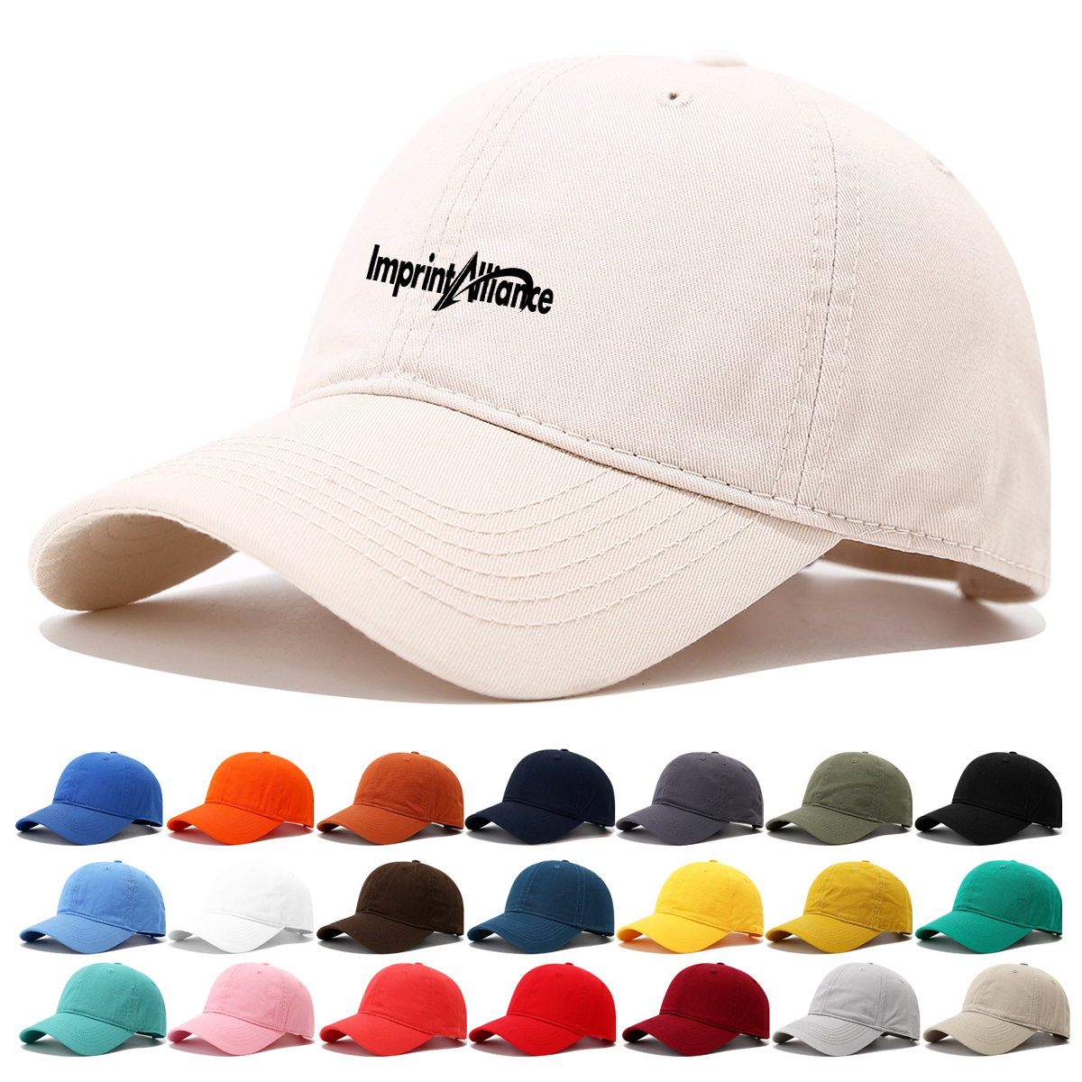 Soft Cotton Adjustable Baseball Cap with Custom Logo