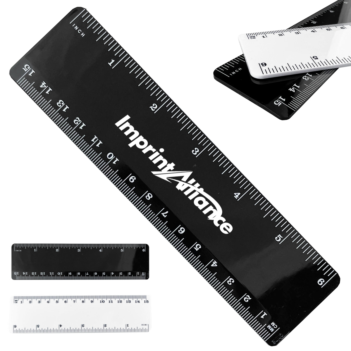 6-inch/15cm Dual Scale Ruler for Office & School