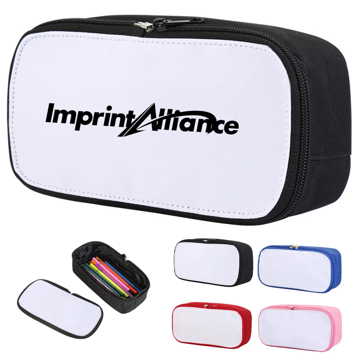 Customizable Student Pencil Case with Zipper