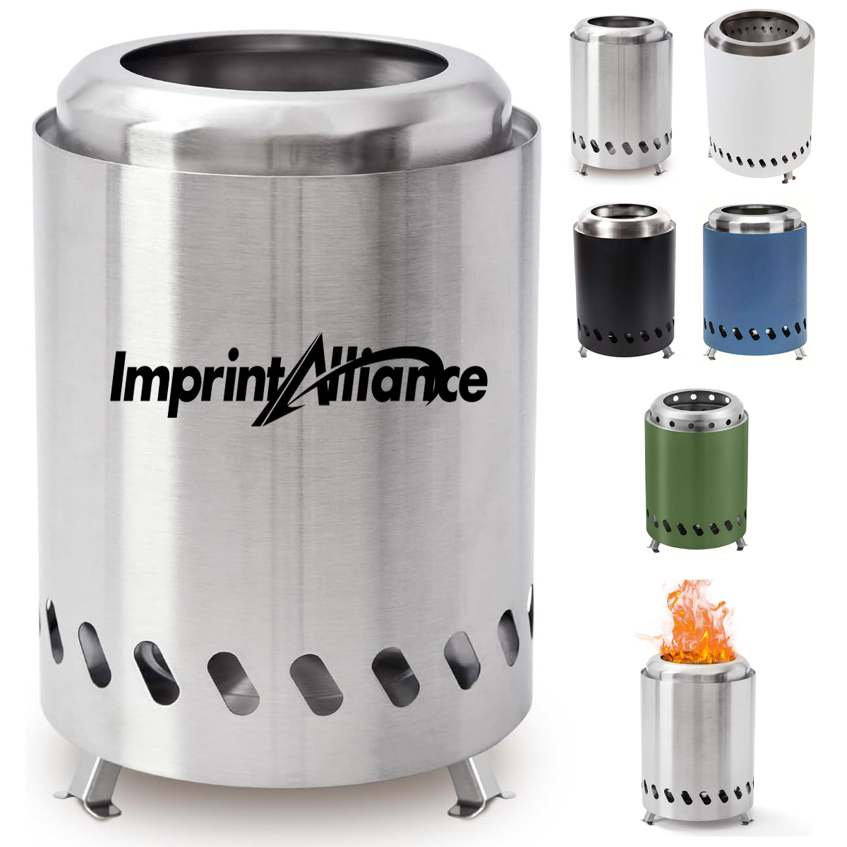 Portable Stainless Steel Tabletop Smokeless Fire Pit