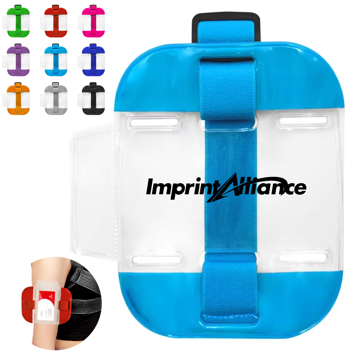 High Visibility PVC ID Badge Armband Holder