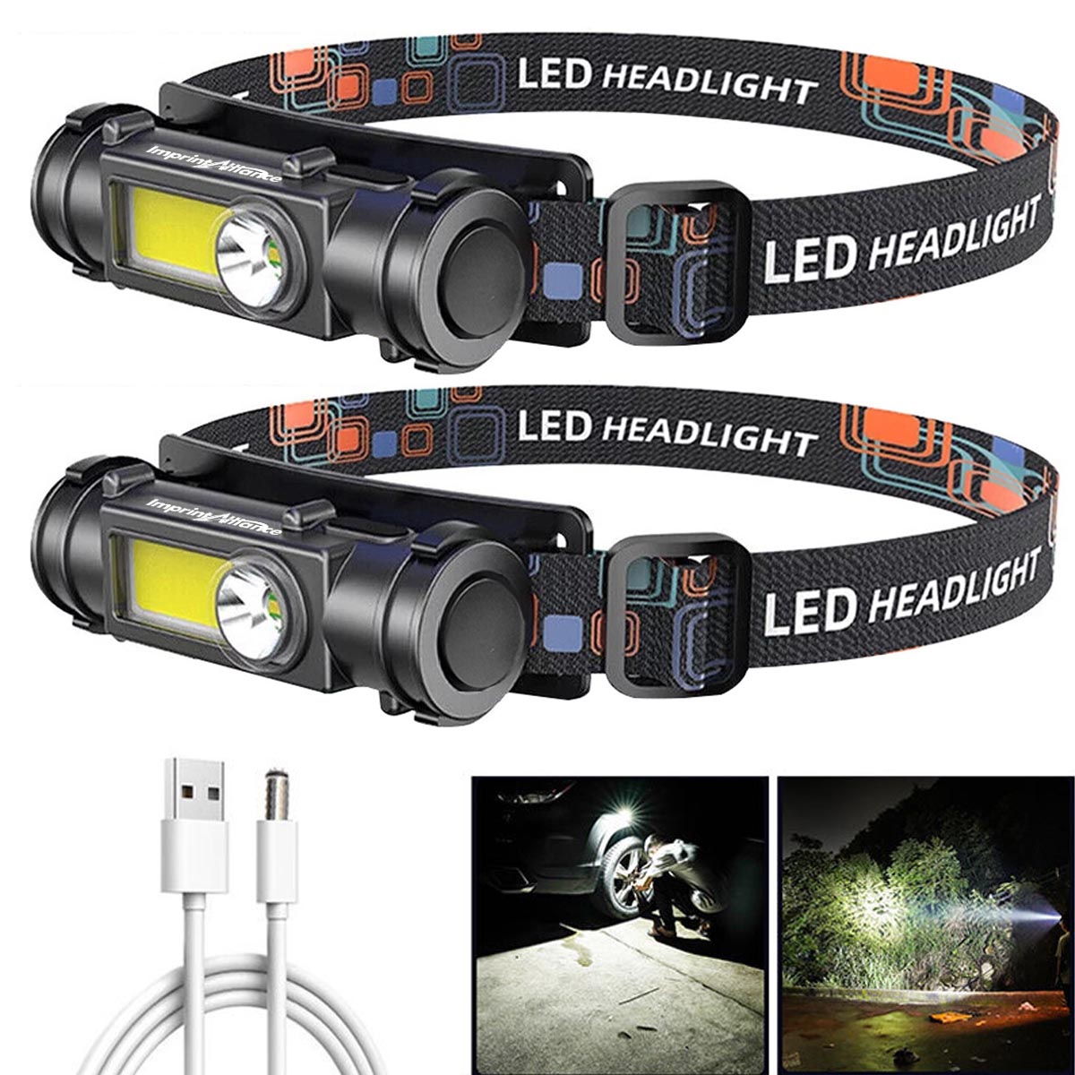 High Power Rechargeable LED Headlamp