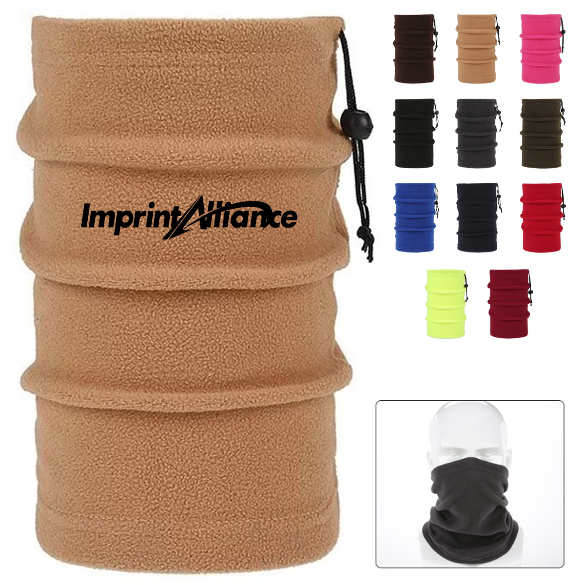Polar Fleece Neck Gaiter Winter Face Mask Warmer