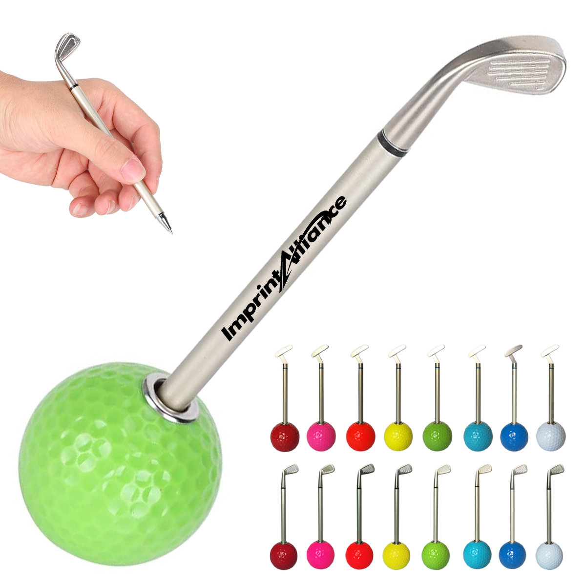 Executive Golf Club Pen Holder Desk Gift Set