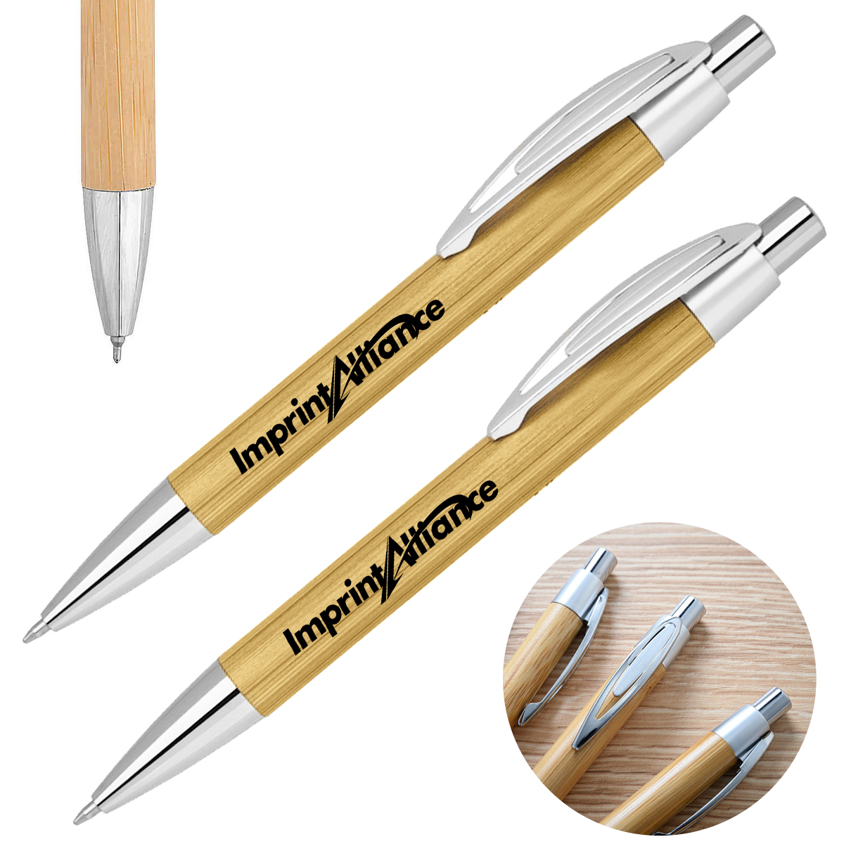 Retractable Bamboo Gel Pen
