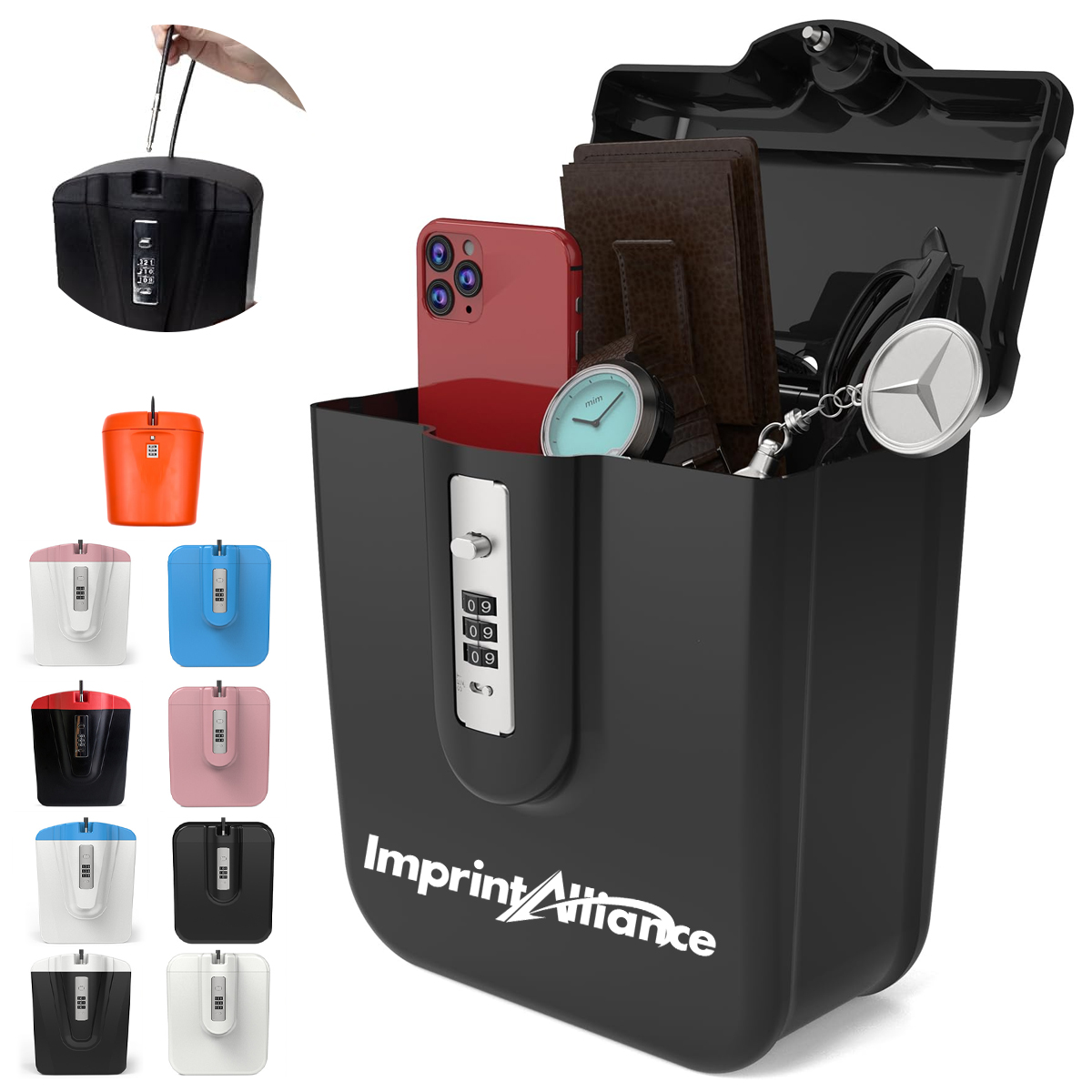 Portable Waterproof Beach Security Box with Combination Lock