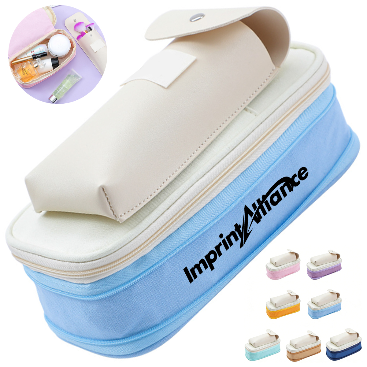 Retractable Pop-Up Canvas Pencil Case & Standing Pen Holder