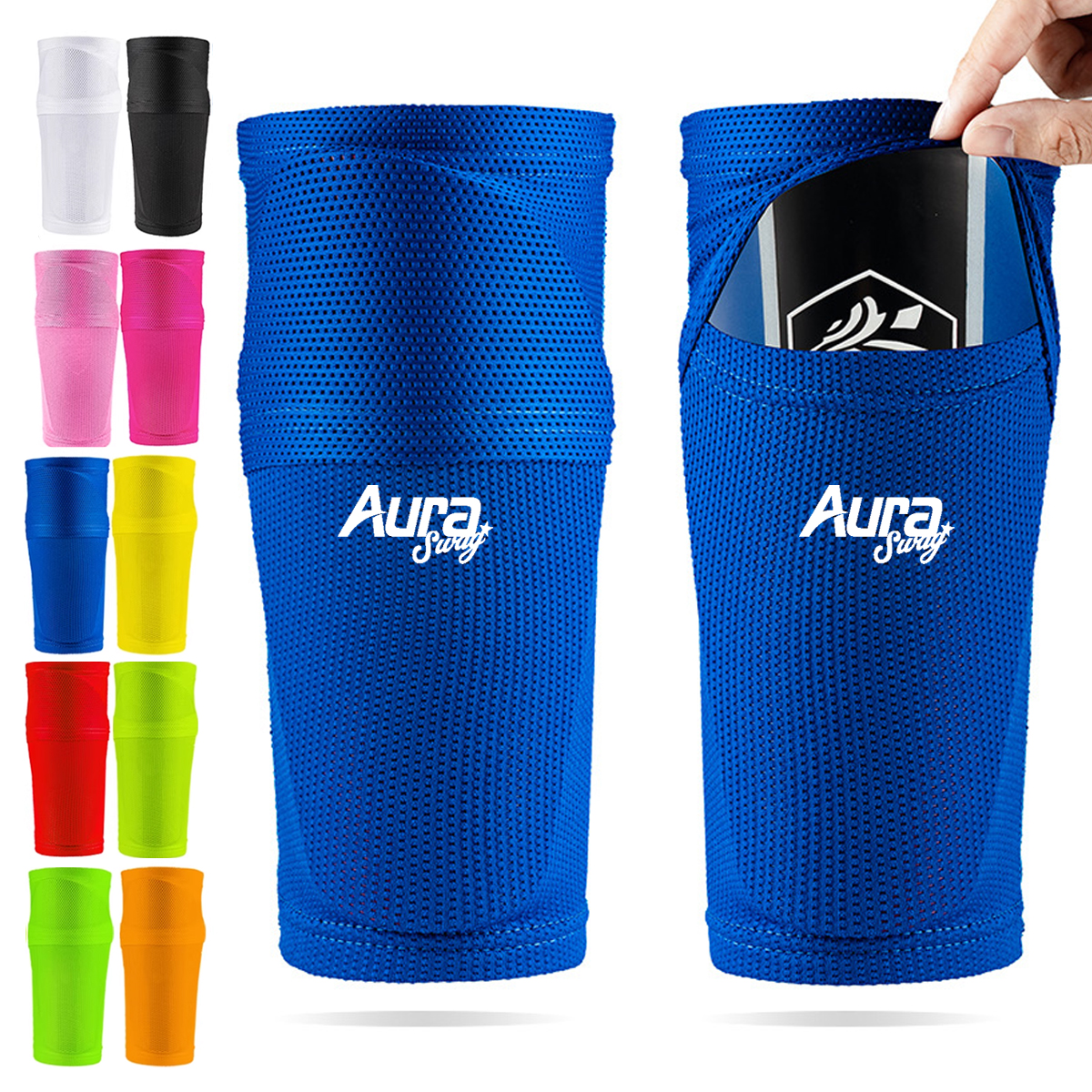 Breathable Soccer Guard Pocket Sleeves Holder Leg Support