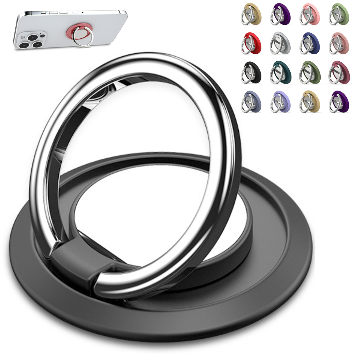 Universal Rotating Phone Ring Holder & Kickstand