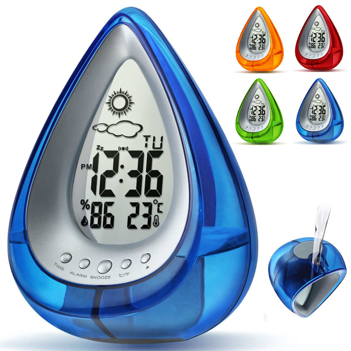 Digital Alarm Clock with Temperature and Humidity Display