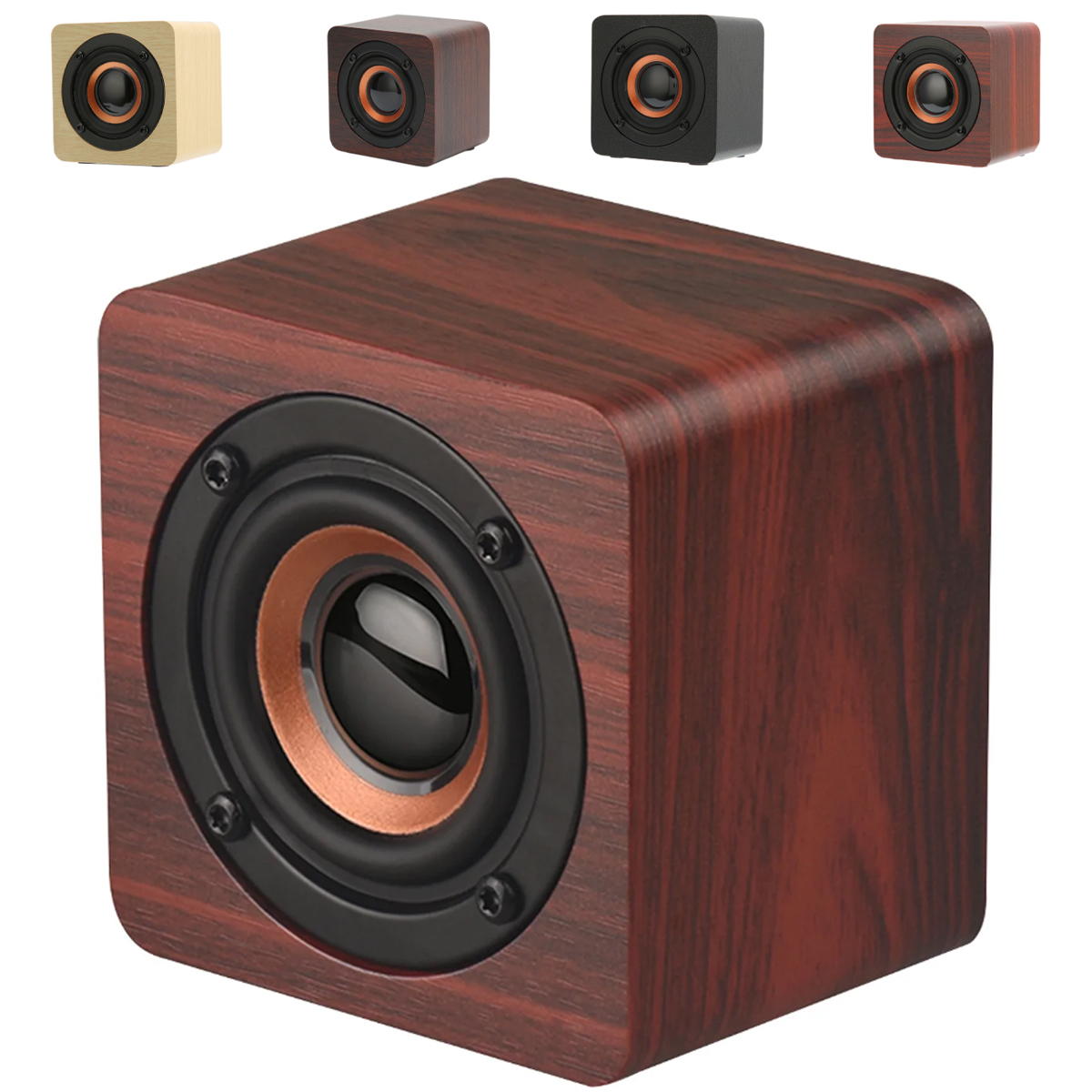 Mini Portable Wooden Bluetooth Speaker